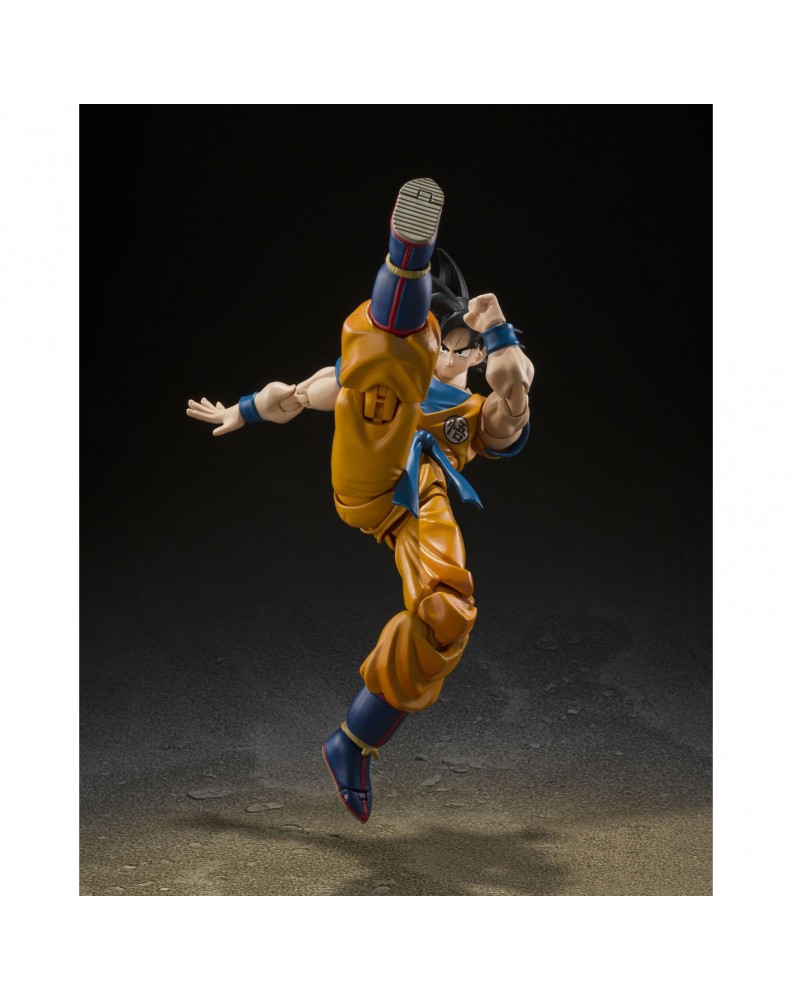 FIGURA SON GOKU SUPER HERO. FIGUARTS RE-RUN-DRAGON BALL-14CM