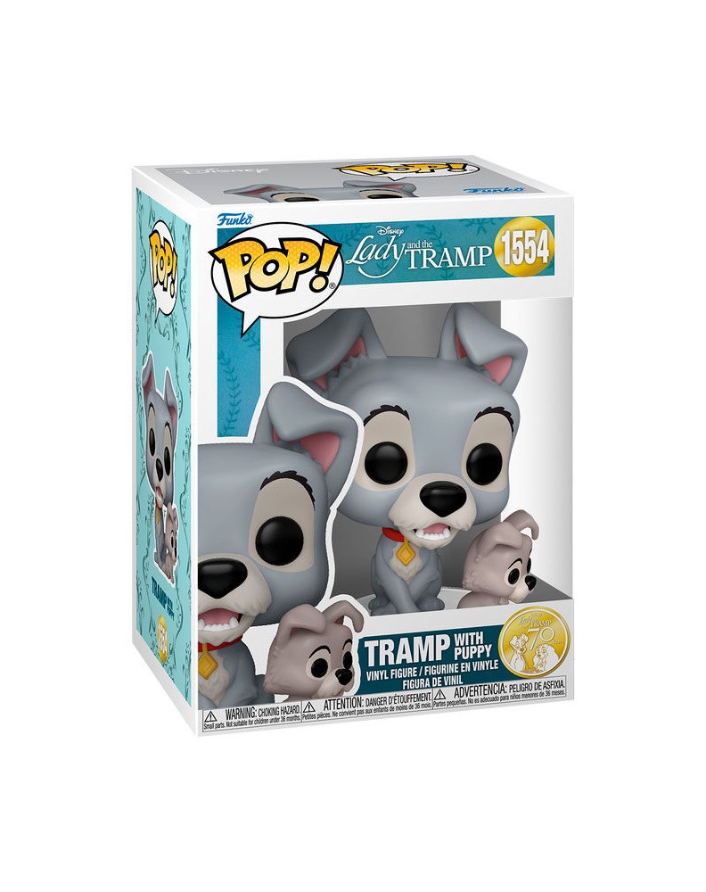 FUNKO POP DISNEY-LA DAMA Y EL VAGABUNDO- TRAMP WITH PUPPY